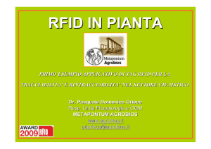 RFID IN PIANTA