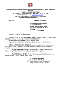 "LUIGI STURZO-SAPPUSI" Oggetto: Musical “La Sirenetta”