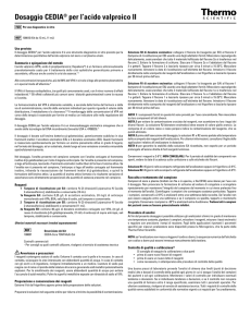 Dosaggio CEDIA® per l`acido valproico II