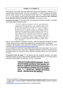 Il segno “+” e il segno