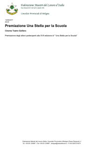 Premiazione Una Stella per la Scuola