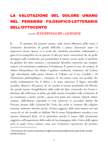 la valutazione del dolore umano nel pensiero filosofico