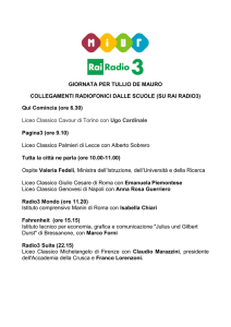 GIORNATA PER TULLIO DE MAURO COLLEGAMENTI