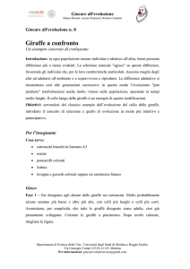 Giocare all`evoluzione n. 8 – Giraffe a confronto