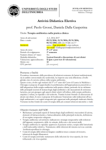 Terapia antibiotica nella pratica clinica