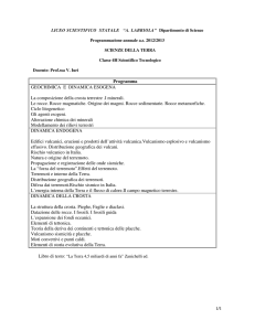 1/1 Programma GEOCHIMICA E DINAMICA ESOGENA La