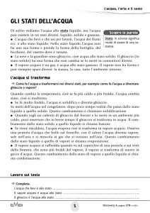 gli stati dell`acqua