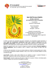 DAL PIATTO ALLA PIANTA