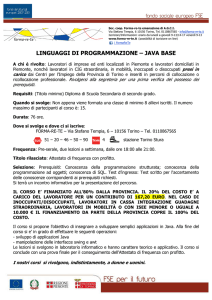 new - LINGUAGGI DI PROGRAMMAZIONE - JAVA BASE - Forma-re-te