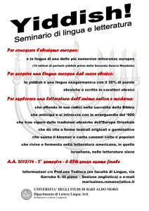 Per conoscere l`ebraismo europeo