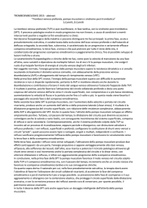 "Trombosi venosa profonda, pompa muscolare e