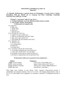 LINGUISTICA GENERALE (p) 2013-`14 Materiali 5