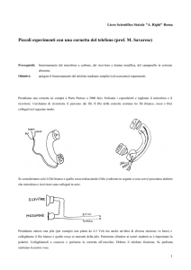 Esperimenti con la cornetta del telefono