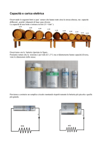 Capacità e carica elettrica