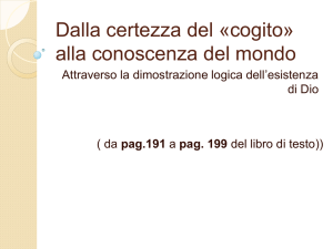 Filosofia > diapositive su Cartesio