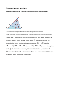 Dimostrazione disuguaglianza triangolare