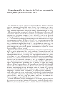 Filippo Santoni De Sio, Per colpa di chi? Mente