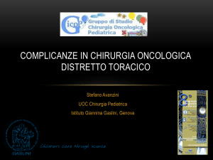 Complicanze chirurgia oncologia toracica