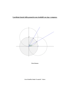 I problemi classici della geometria non risolubili con riga e compasso.