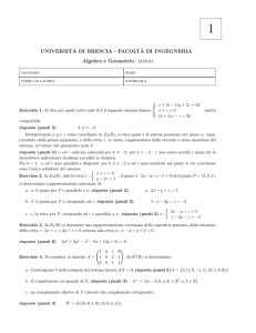 UNIVERSIT`A DI BRESCIA - FACOLT`A DI