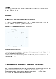 Tema di TECNOLOGIE E PROGETTAZIONE DI SISTEMI ELETTRICI
