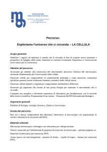 Esploriamo l`universo che ci circonda – LA CELLULA