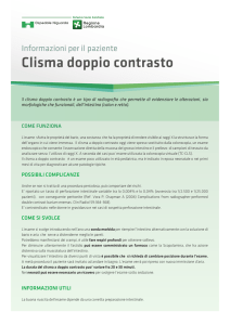 Clisma doppio contrasto