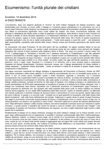 Monastero di Bose - Ecumenismo: l`unità plurale dei cristiani