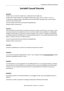 Variabili Casuali Discrete - Misure Meccaniche e Termiche