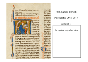 Prof. Sandro Bertelli Paleografia_2016-2017 Lezione_7