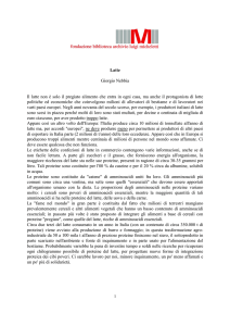 Latte Giorgio Nebbia Il latte non è solo il pregiato alimento che entra