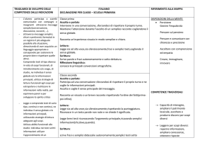 Traguardi di competenza sc.primaria