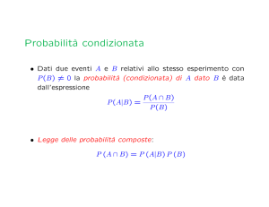 Probabilità condizionata