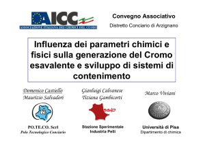Influenza dei parametri chimici e fisici sulla