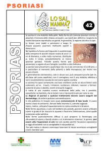 La psoriasi è una malattia della pelle. Nella forma più comune