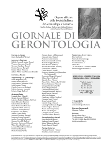Visualizza Sommario - Societá Italiana di Gerontologia e Geriatria