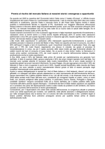 Premio al rischio del mercato Italiano ai massimi storici: emergenza