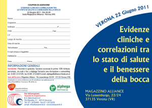 Evidenze cliniche e correlazioni tra lo stato di salute e il benessere