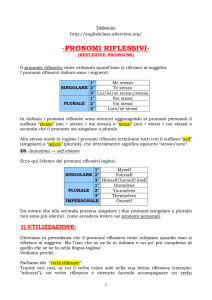 pronome riflessivo - English Class