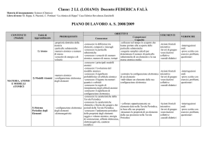 piano di lavoro