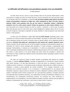 Le difficoltà nell`affrontare una gravidanza quando si ha una