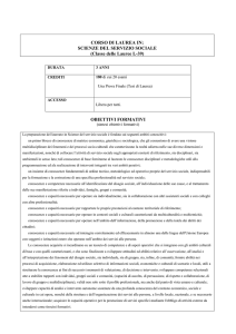 SCIENZE DEL SERVIZIO SOCIALE