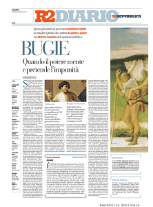 Quando il potere mente e pretende l`impunità