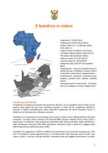 Il Sudafrica in sintesi