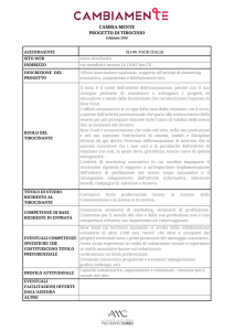 CAMBIA-MENTE PROGETTO DI TIROCINIO