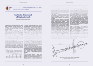 Qualità ottica dei premontati: effetti prismatici indotti