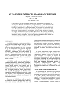 la valutazione automatica dell`usabilita` di siti web