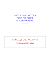A,B,C,D,E DEL PAZIENTE TRAUMATIZZATO