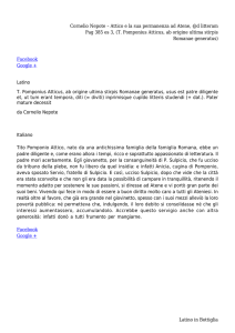 Cornelio Nepote – Attico e la sua permanenza ad Atene, @d litteram