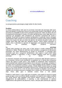 La preparazione psicologica degli atleti di alto livello